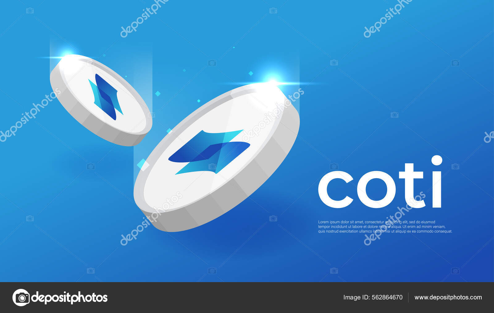 Coti Coin Cryptocurrency Concept Banner Stock Vector by ©inueng 562864670