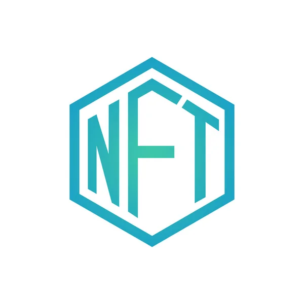 Símbolo Nft Vector Ícone Token Não Fungível — Vetor de Stock