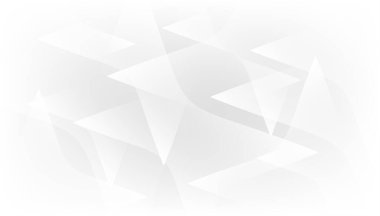 Soyut geometrik şekiller beyaz ve gri renkli arka plan. Vektör illüstrasyonu.