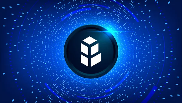 Bancor Bnt Coin Banner Bnt Coin Cryptocurrency Concept Banner Background — Stock vektor