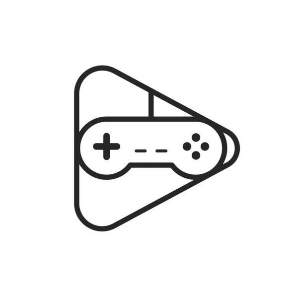 Game Controller Icon Simple Gamepad Joystick Gaming Symbol — Stok Vektör