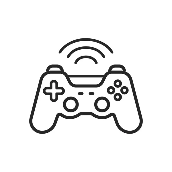 Wireless Game Controller Icon Simple Gamepad Joystick Gaming Symbol — Vettoriale Stock