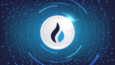 Bu para kripto para kavramı pankart arkaplanı.