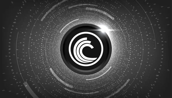 BTT para kripto para kavramı pankart arkaplanı.