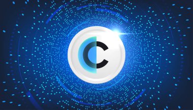 Clearpool (CPOOL) para kripto para birimi konsepti pankart arkaplanı.