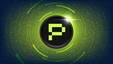 Phala Ağı (PHA) para kripto para birimi konsepti pankart arkaplanı.