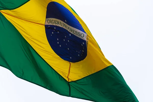 Bandera República Federativa Brasil Bandera Oficial Brasileña Símbolo Nacional Bandera —  Fotos de Stock