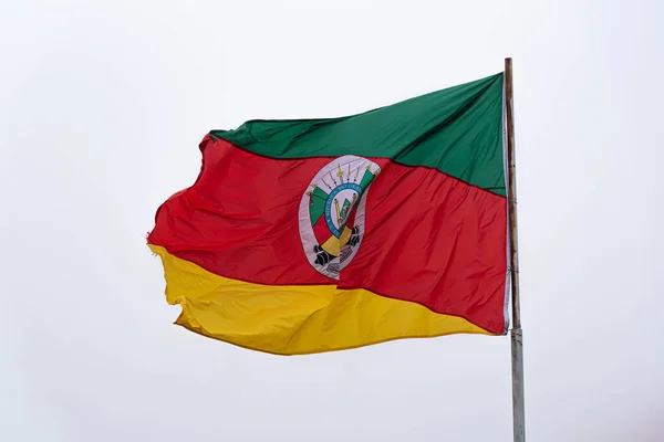 Vlajka Státu Rio Grande Sul Brazílii Ragamuffinova Vlajka Symbol Gaučů Stock Snímky