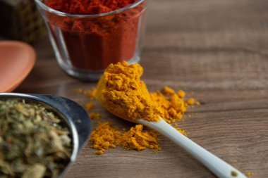 Annatto 'dan (Bixa orellana) yapılan öğütülmüş kırmızı mutfak çeşnisi. Paprika. Hafif ve hafif tatlı bir baharat, et ve sosta tüketiliyor. Temel baharatlar.