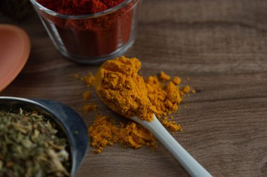 Annatto 'dan (Bixa orellana) yapılan öğütülmüş kırmızı mutfak çeşnisi. Paprika. Hafif ve hafif tatlı bir baharat, et ve sosta tüketiliyor. Temel baharatlar.
