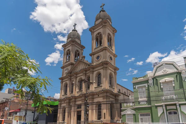 Стародавня Архітектура Собору Міста Санта Марія Бразилія Релігійне Мистецтво Релігійні — стокове фото