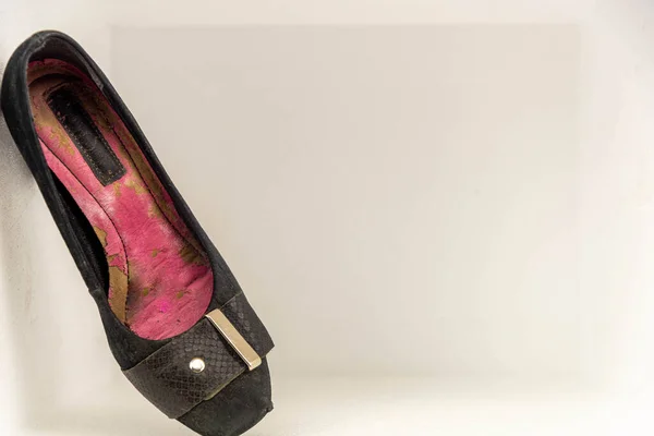 Антикварне Жіноче Модне Взуття Модна Стаття Вечірні Аксесуари Стаття Про — стокове фото