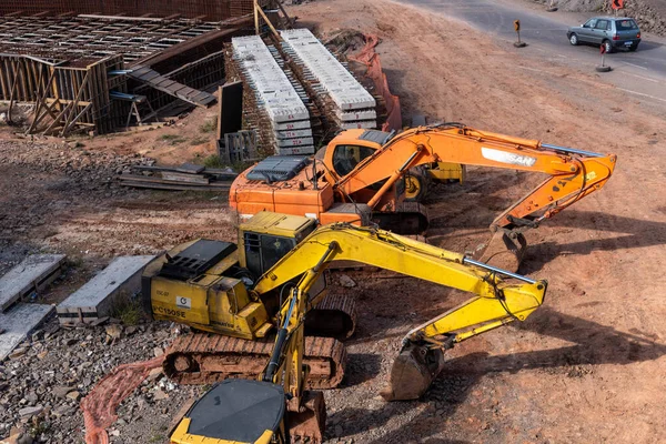 Transport Infrastructure Works Highway Construction Brazil Transport Engineering Road Construction — Stock Photo, Image