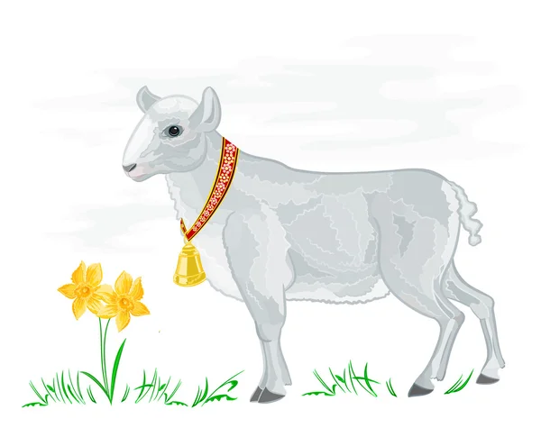 Easter lamb — Stock Vector