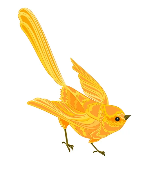 Gold bird — Stock Vector