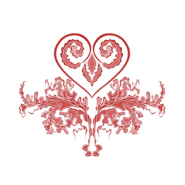 Corazón del ornamento — Archivo Imágenes Vectoriales