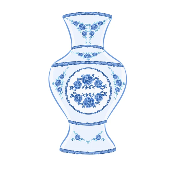 Váza fajáns vinobraní vektor Vektorová Grafika