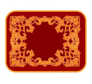 금박 입힌된 장신구 벡터 ilustration와 명함