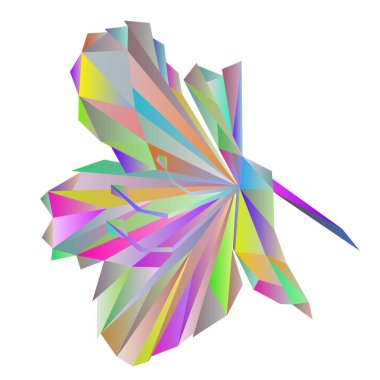 Çiçek rengi basit rododendron çokgenleri Dağ Çalı Vektör çizimi düzenlenebilir el çizimi