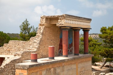 knossos Sarayı. Girit. Yunanistan