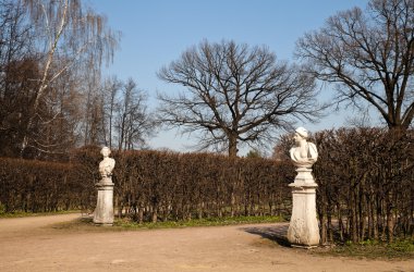 Fransız park heykeller. kuskovo Emlak. Moskova. Rusya