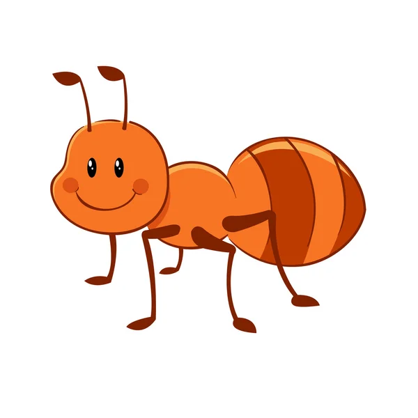 Red Ant Vector Cartoon — Stockvector