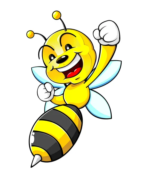 Bumblebee Character Mascot Vector Cartoon — 图库矢量图片