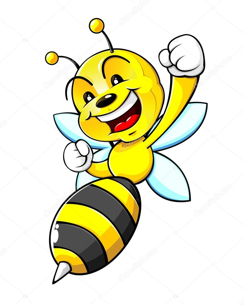 Bumblebee Character Mascot Vector Cartoon