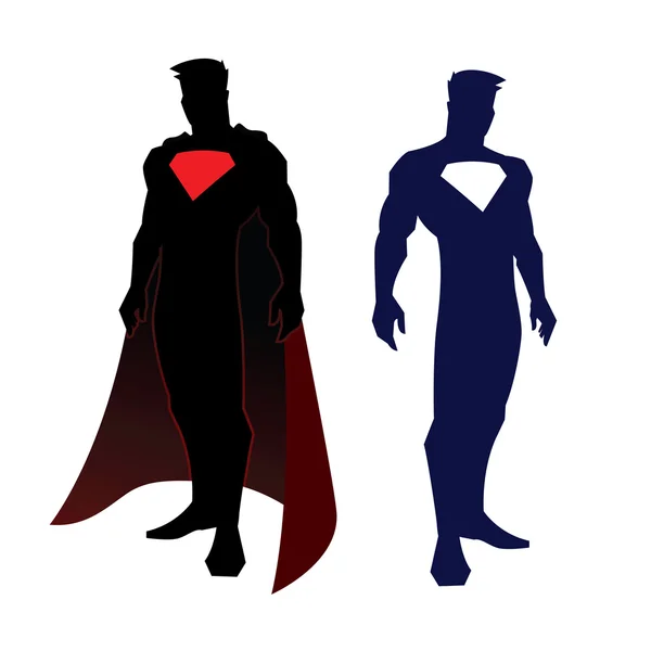 Superhero figures — Stock Vector