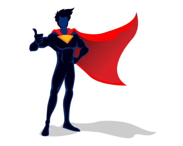 Super hrdina ilustrace — Stockový vektor