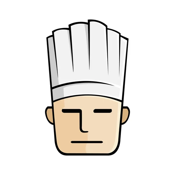 Ilustração Chef Head — Vetor de Stock