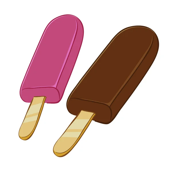 Popsicle fagylalt — Stock Vector