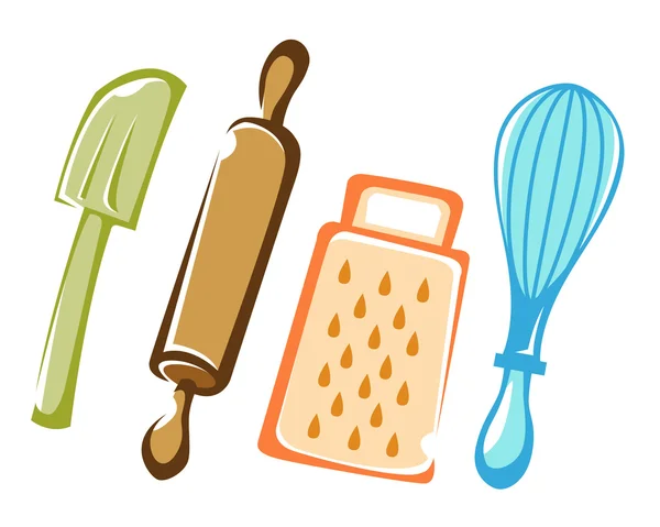 Group Various Baking Utensils — Stockvector