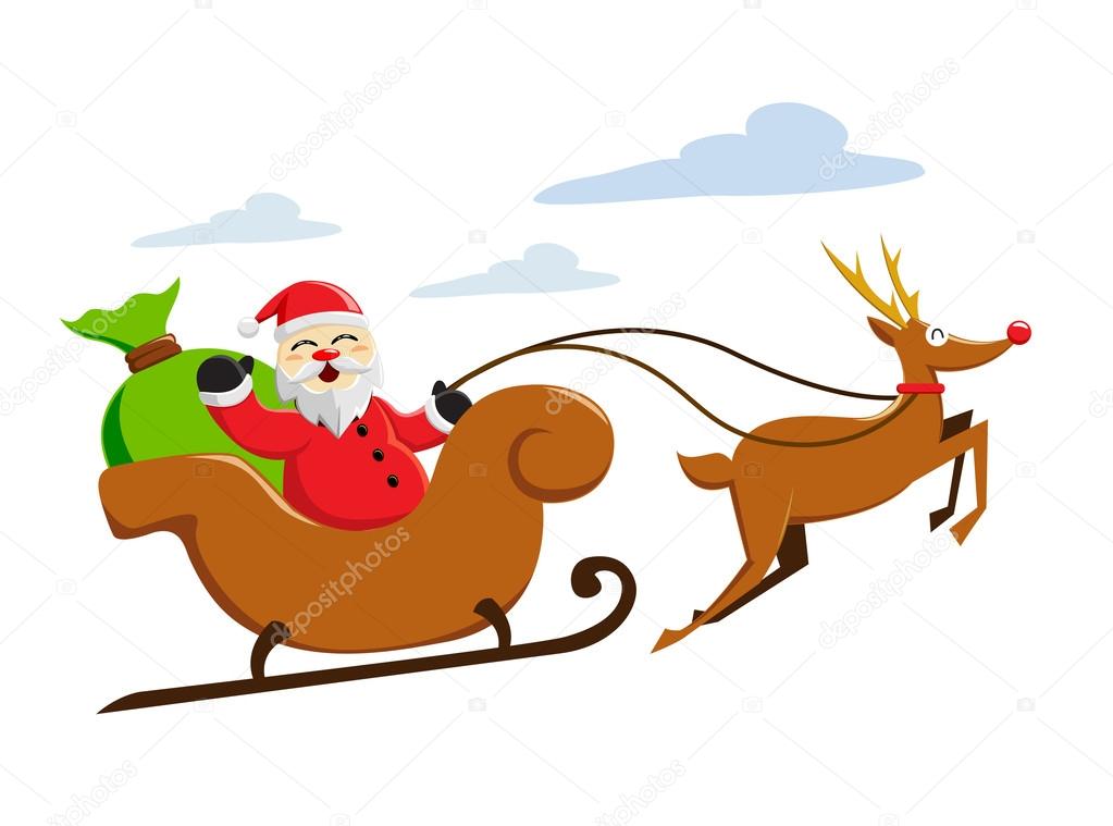 Santa clause sledge