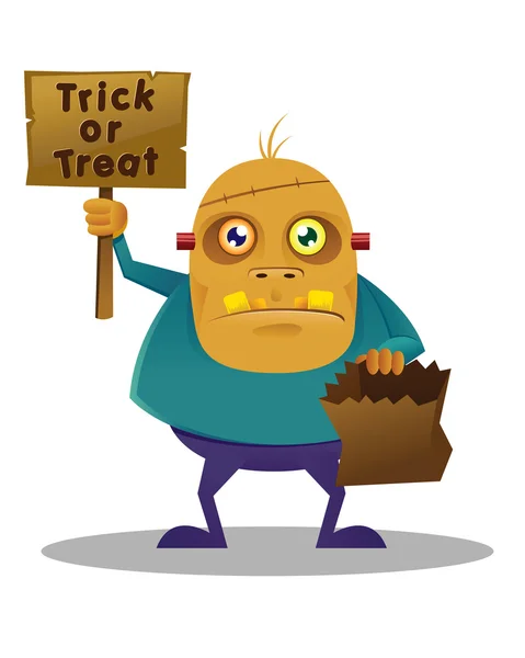 Halloween szörny karakter — Stock Vector