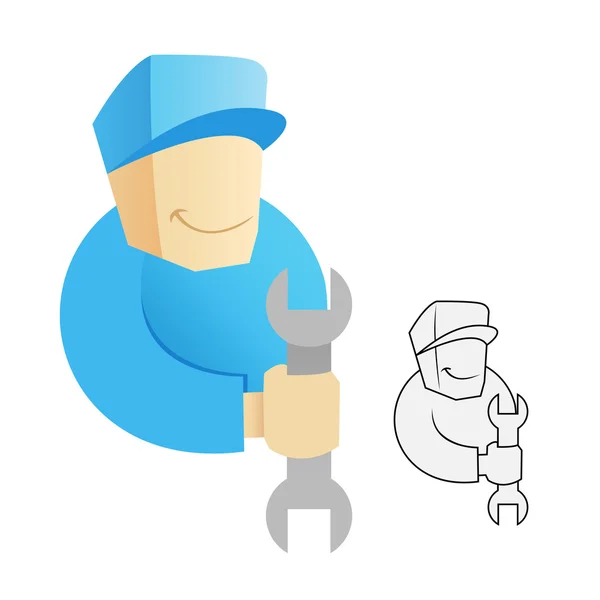 Mechanic icon — Stock Vector