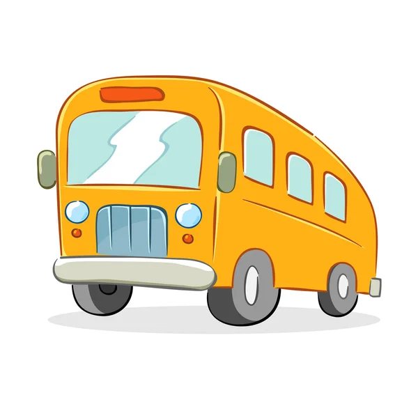 Okul otobüsü karikatür — Stok Vektör