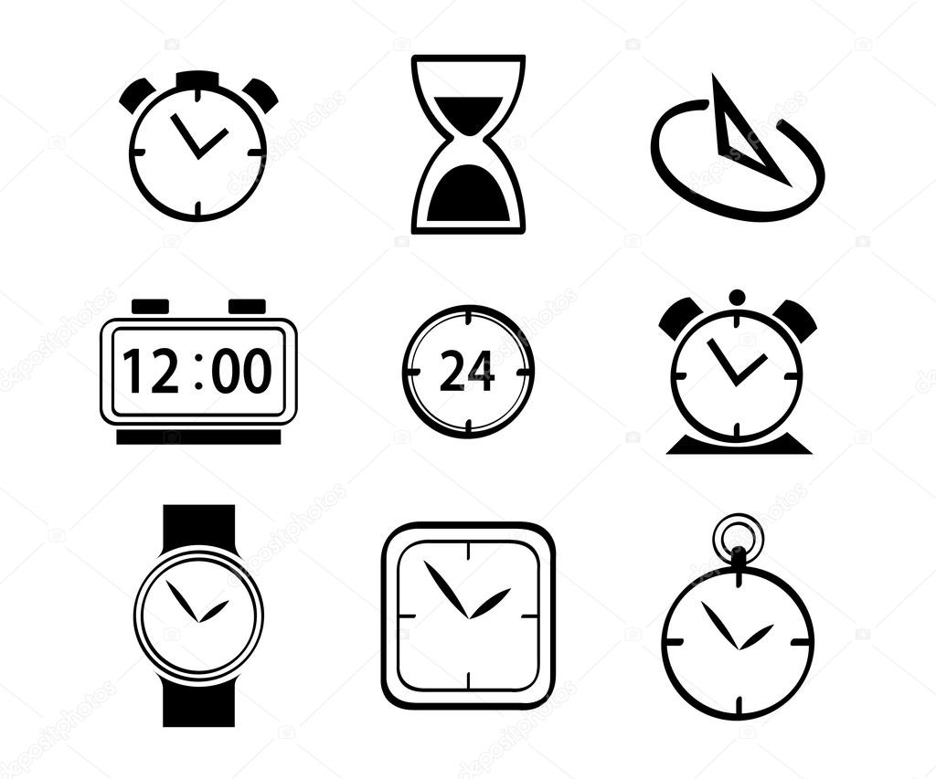 Clock icon collection