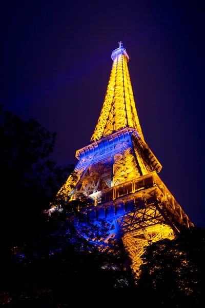 Closeup view on Eiffel Tower — Stock Photo, Image