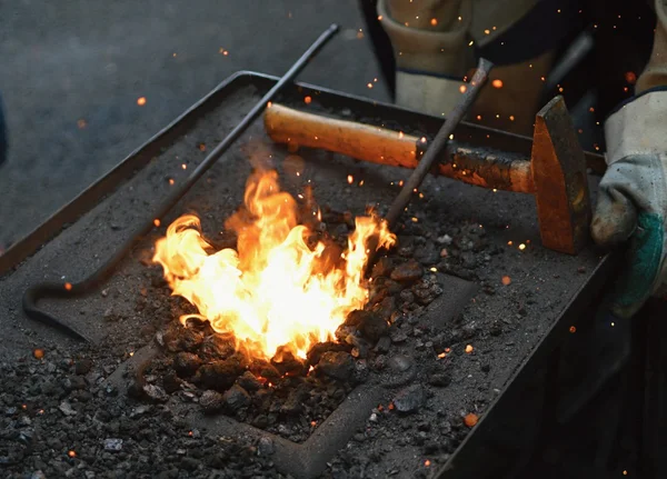 Blacksmith furnace — Stock Photo, Image