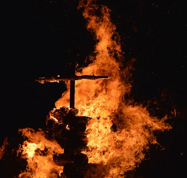 Mago en llamas — Foto de Stock