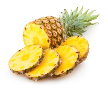 ananas dilimleri ile