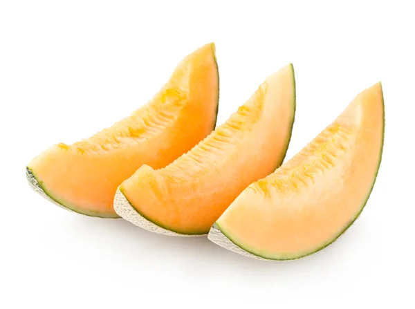 Cantaloupe melon slices — Zdjęcie stockowe