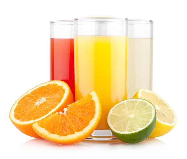 Fresh citrus juices — 图库照片