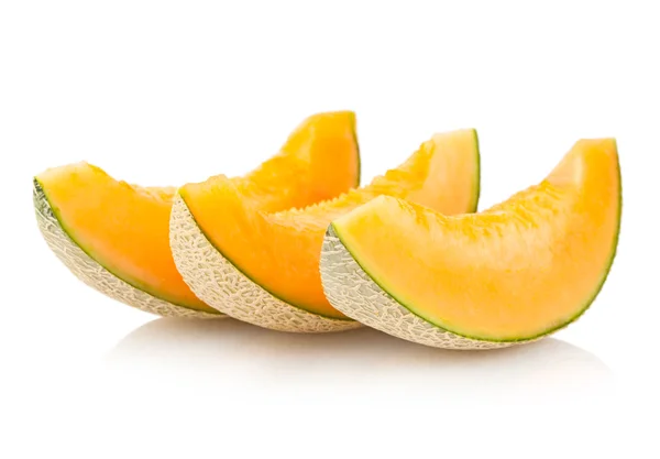 Cantaloupe melon slices — Stock Photo, Image