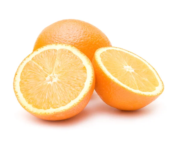 Orange mit ihren Hälften — Stockfoto