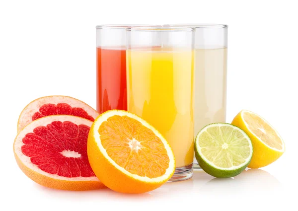 Fresh citrus juices — ストック写真