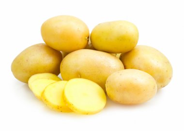 patateslerin üzerine beyaz