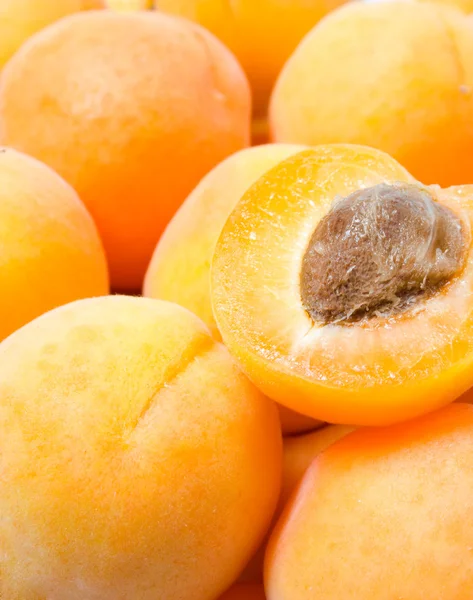 Apricots background — Stock Photo, Image