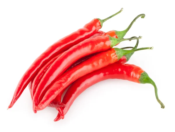 Červené chilli papričky — Stock fotografie